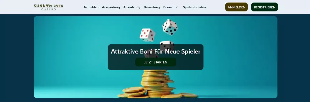 Sunnyplayer Casino Bonus 100 Euro und 500 Freispiele